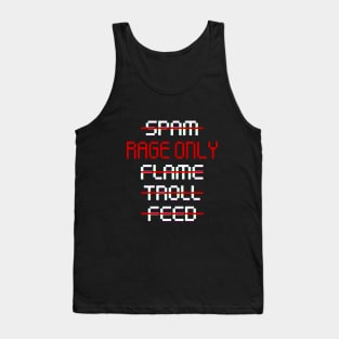 MOBA Banned Five Rage Only Gamer Tank Top